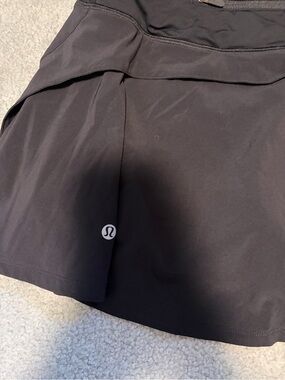 lululemon athletica Black Athletic Skirt with Built-In Shorts